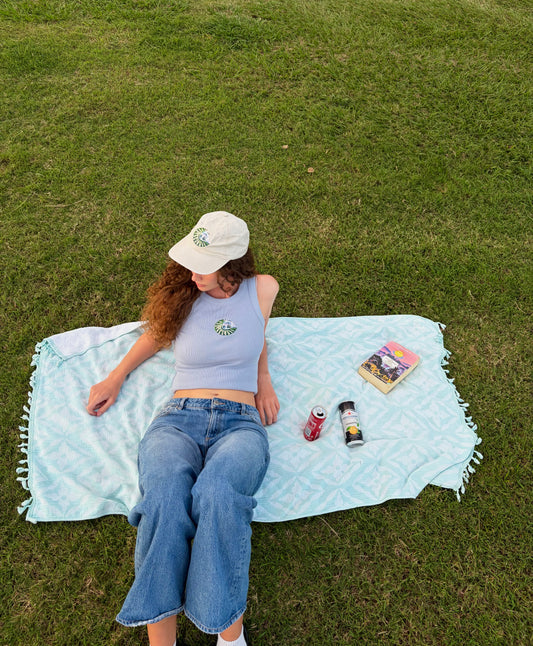 Green Shell Crop Tank